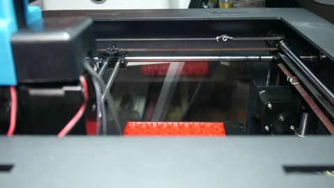 Advanced 3D printers for mass production Stock Footage 89144260