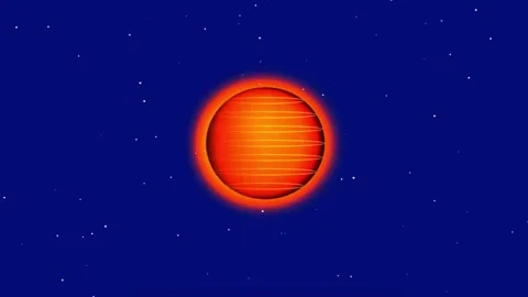 Advanced 3D rotating planet loop animation with a glowing blue sphere and l.. Stock Footage 343506416