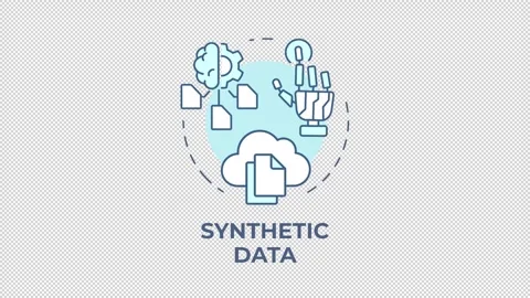 Advanced ai data strategies blue concept icons animation set Stock Footage 337937279