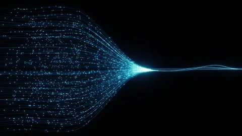 Advanced AI Deep Learning Neural Network Flow Digital Data Concept Stock Footage 335534830