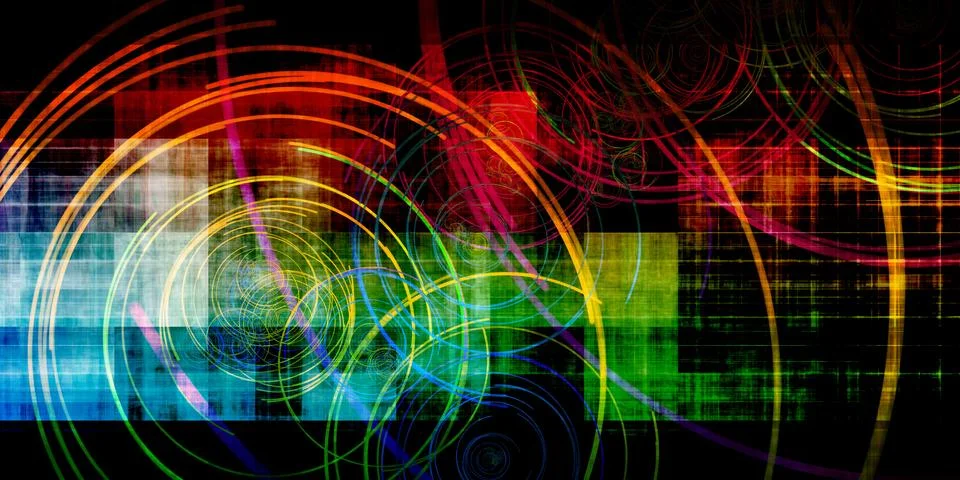 Advanced Algorithm Processing Background For Software Development Illustrazione stock