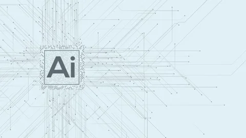Advanced Artificial Intelligence Processor Unit White Tech Background Stock Footage 335546837