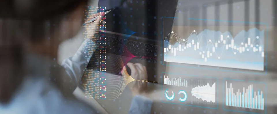 Advanced Big Data Analytics and Financial Insights for Business Growth. Foto stock