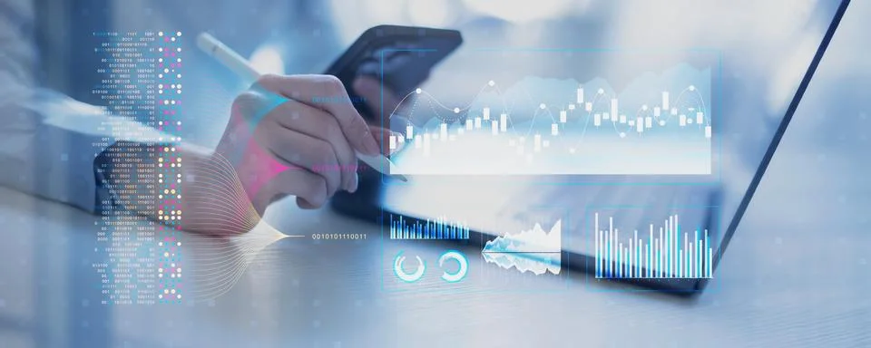 Advanced Big Data Analytics and Financial Insights for Business Growth. Stock Photos