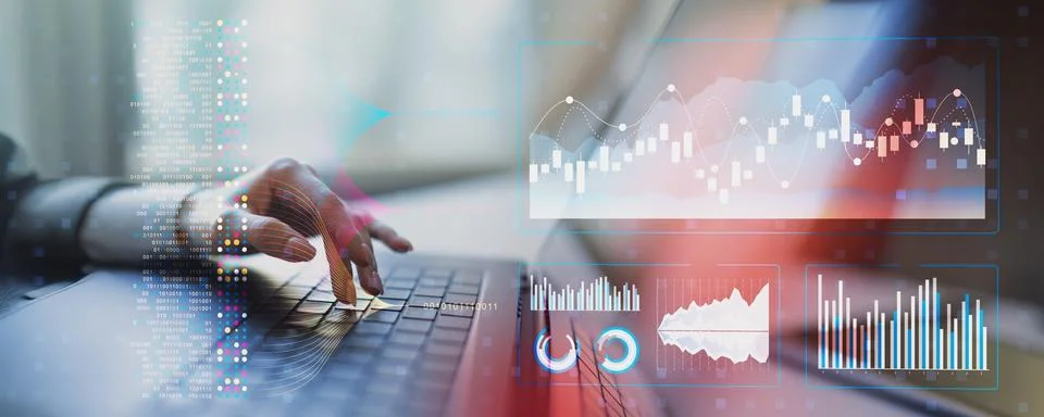 Advanced Big Data Analytics and Financial Insights for Business Growth Stock Photos