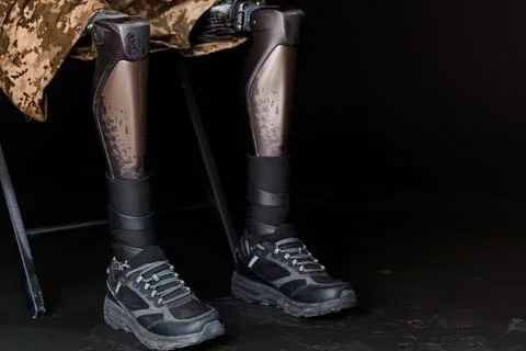 Advanced Bionic Leg Prosthesis: A Revolutionary Assistive Technology for En.. Stock Photos