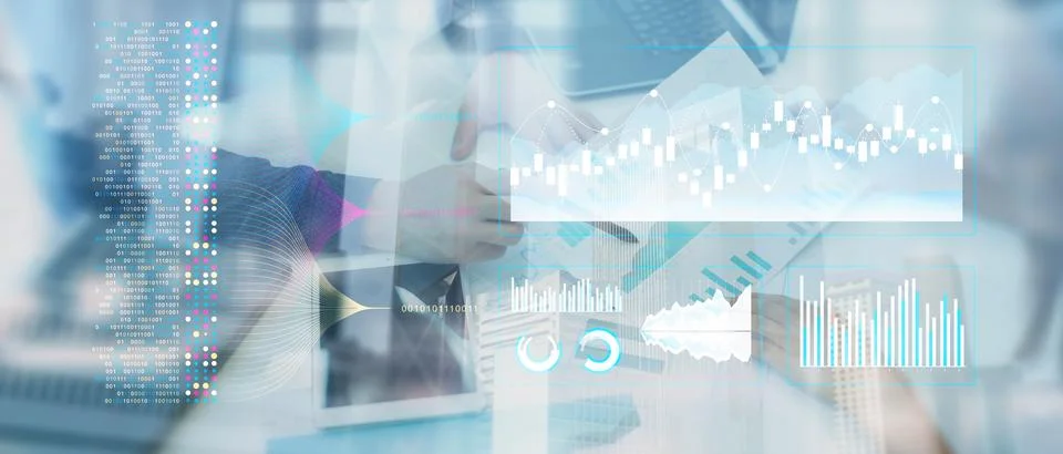 Advanced Business Analytics with Interactive Data Visualization Dashboard. Foto stock