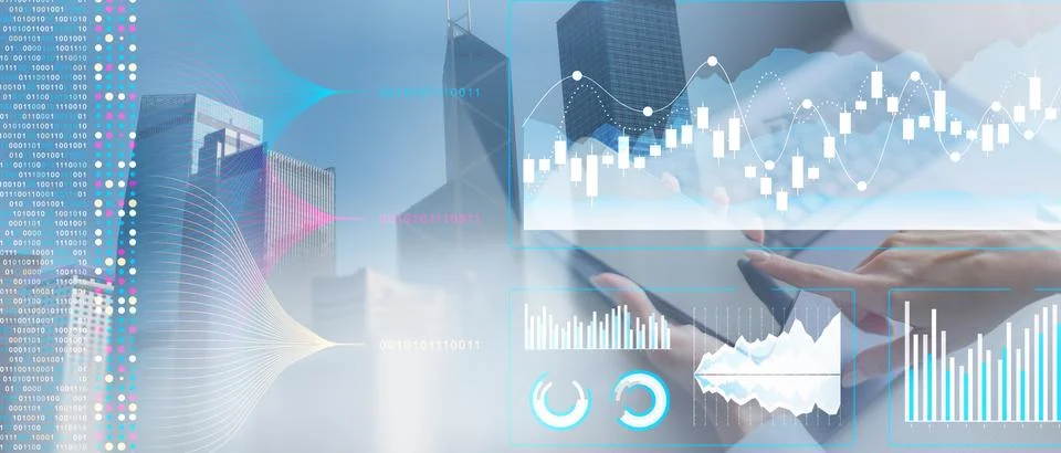 Advanced Business Analytics with Interactive Data Visualization Dashboard. Foto stock