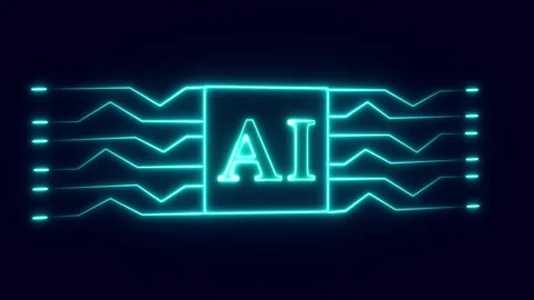 Advanced circuit board visualizes deep machine learning hardware nodes. Mod.. Stock Footage 338240312