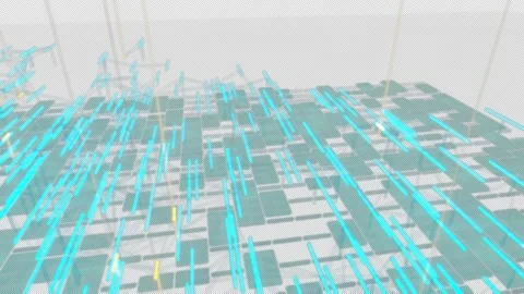 Advanced Clean Supply Chain Grid Background - 4K Alpha Stock-Footage 332542215