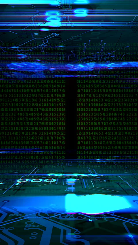 Advanced Computer Architecture With Vibrant Visual Effects, Modern Stock Footage 324865608