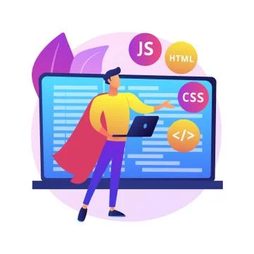 Advanced computer skills abstract concept vector illustration. Stock Illustration