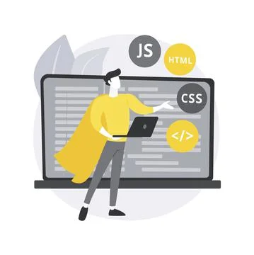 Advanced computer skills abstract concept vector illustration. Illustrazione stock