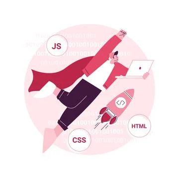 Advanced computer skills abstract concept vector illustration. Illustrazione stock