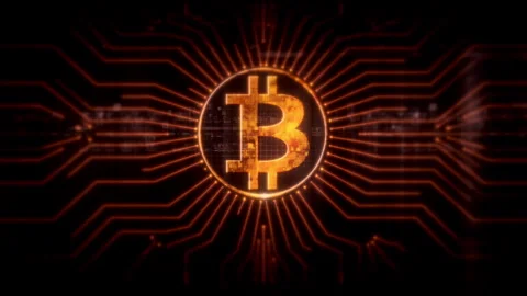 Advanced Cryptocurrency and Encryption Technology Background Stock Footage 282021612