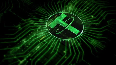 Advanced Cryptocurrency and Encryption Technology Background Vídeos de archivo 282021740
