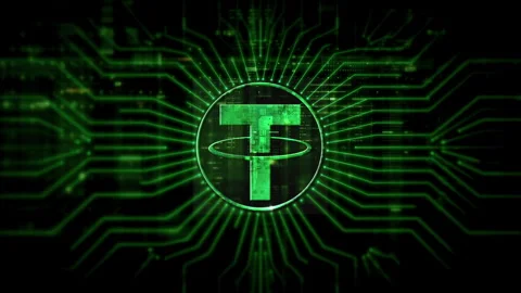 Advanced Cryptocurrency and Encryption Technology Background Stock Footage 282022246