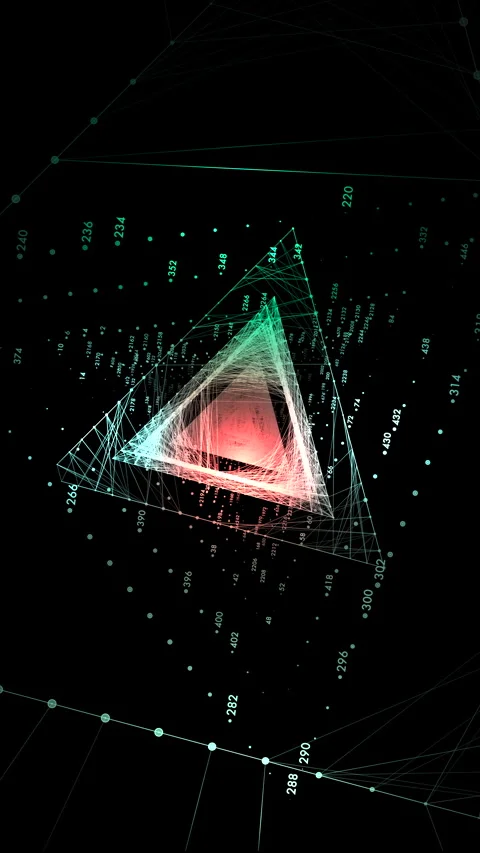Advanced Crystalline Data Node for Blockchain Networks and Cyber Security Tech Stock Footage 333935651