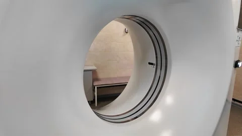 Advanced CT Scanner Imaging Equipment used in medical facilities for better Stock Footage 323610936