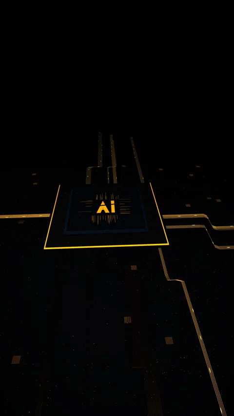 Advanced Cybernetic Processing, Vertical Video 9:16 4K Stock Footage 335925843