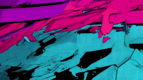 Advanced cyberpunk layout for advanced sci-fi visuals Stock Footage 309538868