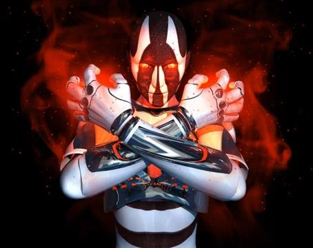 Advanced cyborg Stock Illustration