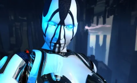 Advanced cyborg soldier Stock Illustration