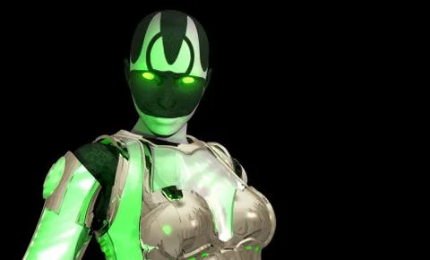 Advanced cyborg soldier Stock Illustration