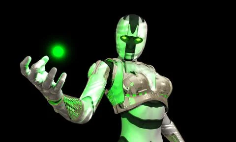 Advanced cyborg soldier Stock-Illustration