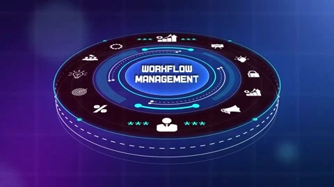 Advanced dashboard for workflow tracking used for business productivity wor.. Stock Footage 330151071