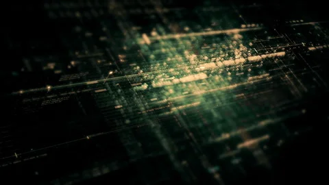 Advanced Data Matrix Simulation Background 库存影片 249921758
