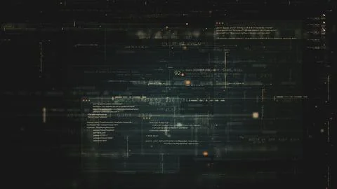 Advanced Data Matrix Simulation Background Stock Illustration