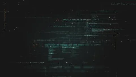 Advanced Data Matrix Simulation Background Stock Illustration