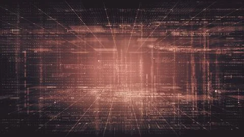 Advanced Data Matrix Simulation Background Stock Illustration