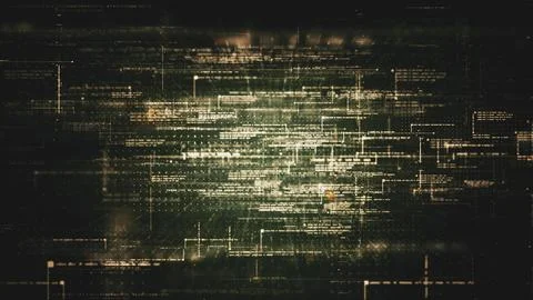 Advanced Data Matrix Simulation Background Stock Illustration