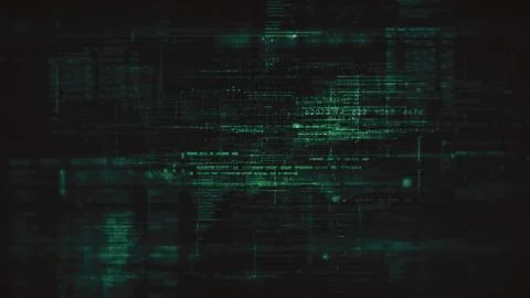 Advanced Data Matrix Simulation Background Stock Illustration