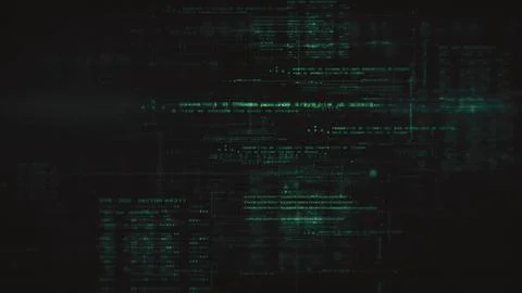 Advanced Data Matrix Simulation Background Stock Illustration