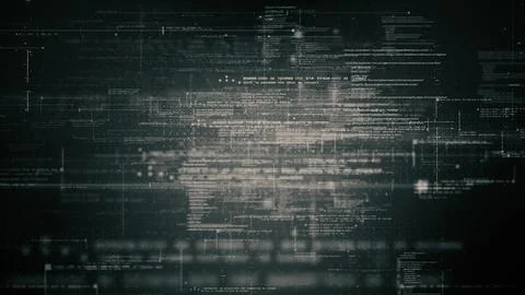 Advanced Data Matrix Simulation Background Illustrazione stock