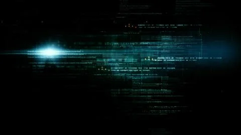 Advanced Data Matrix Simulation Background Stock Illustration