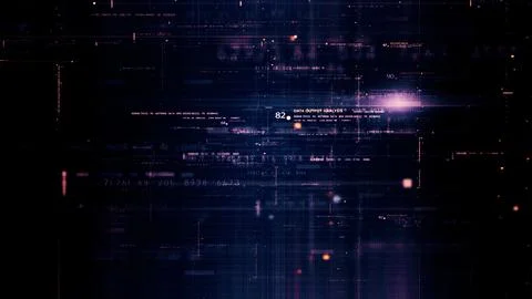 Advanced Data Matrix Simulation Background Stock Illustration