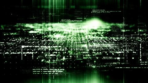 Advanced Data Matrix Simulation Background Stock Illustration
