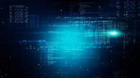 Advanced Data Matrix Simulation Background Stock Illustration