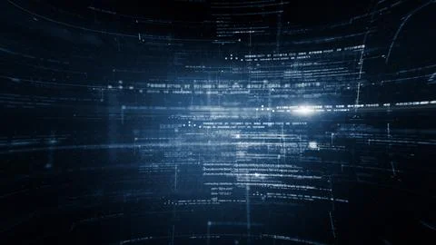 Advanced Data Matrix Simulation Background Stock Illustration