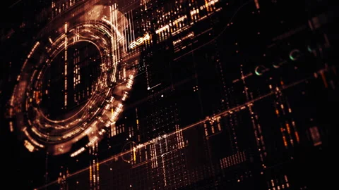 Advanced Data Matrix Simulation Vertical... | Stock Video | Pond5