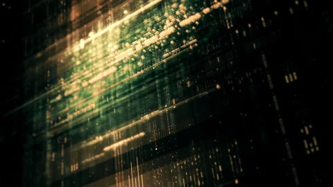 Advanced Data Matrix Simulation Vertical Background Vídeos de archivo 251422043