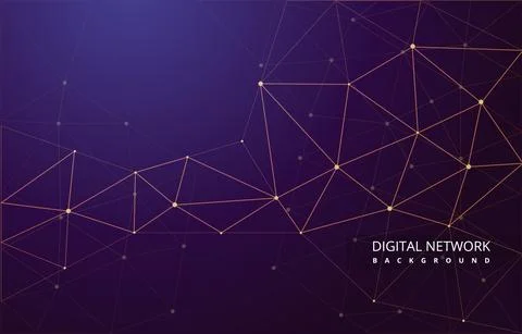 Advanced Digital Network Connection Internet Computer Technology Background Stock Illustration