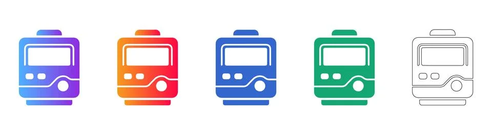Advanced Digital Timer Vector Icon Set 스톡 일러스트
