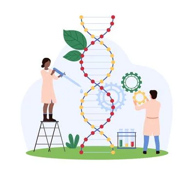 Advanced DNA Engineering Concept Stock Illustration