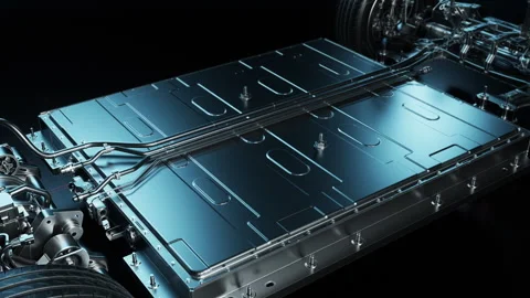 Advanced Electric Car Platform Technology Solution Stock Footage 327912541