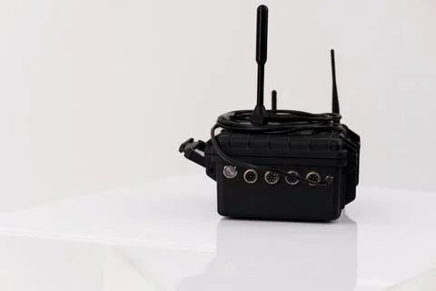 Advanced Electronic Warfare System Control Unit with Antennas Fotos de archivo